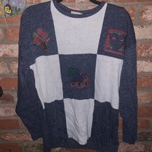 Vintage 90s Company Collection Sweater M Made USA back to school